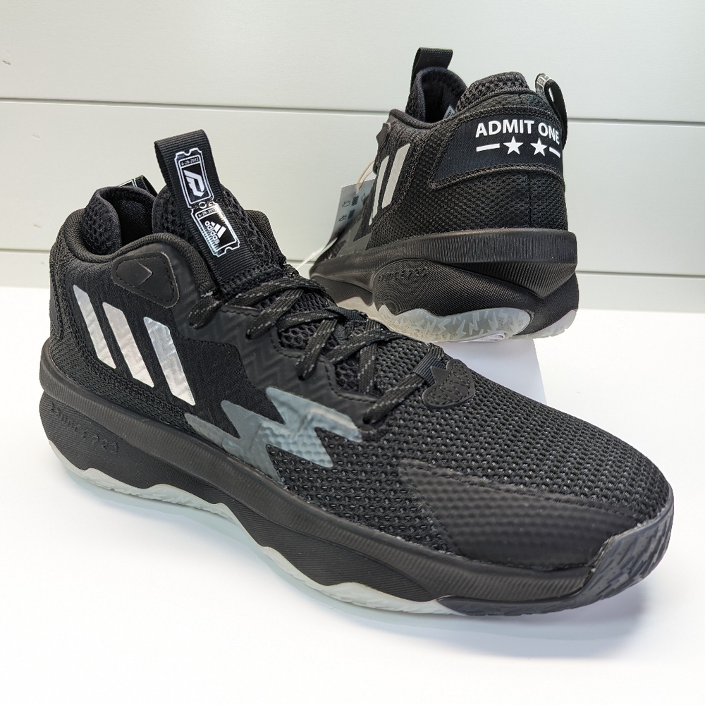 Adidas Dame 8 Admit One Core Black Casual Running Unisex Sneakers sz Women's 9.5